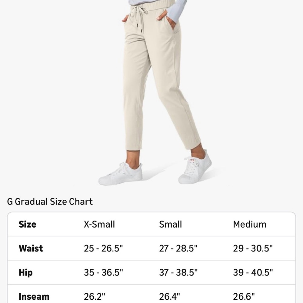 Elegant Cream Ankle Pants